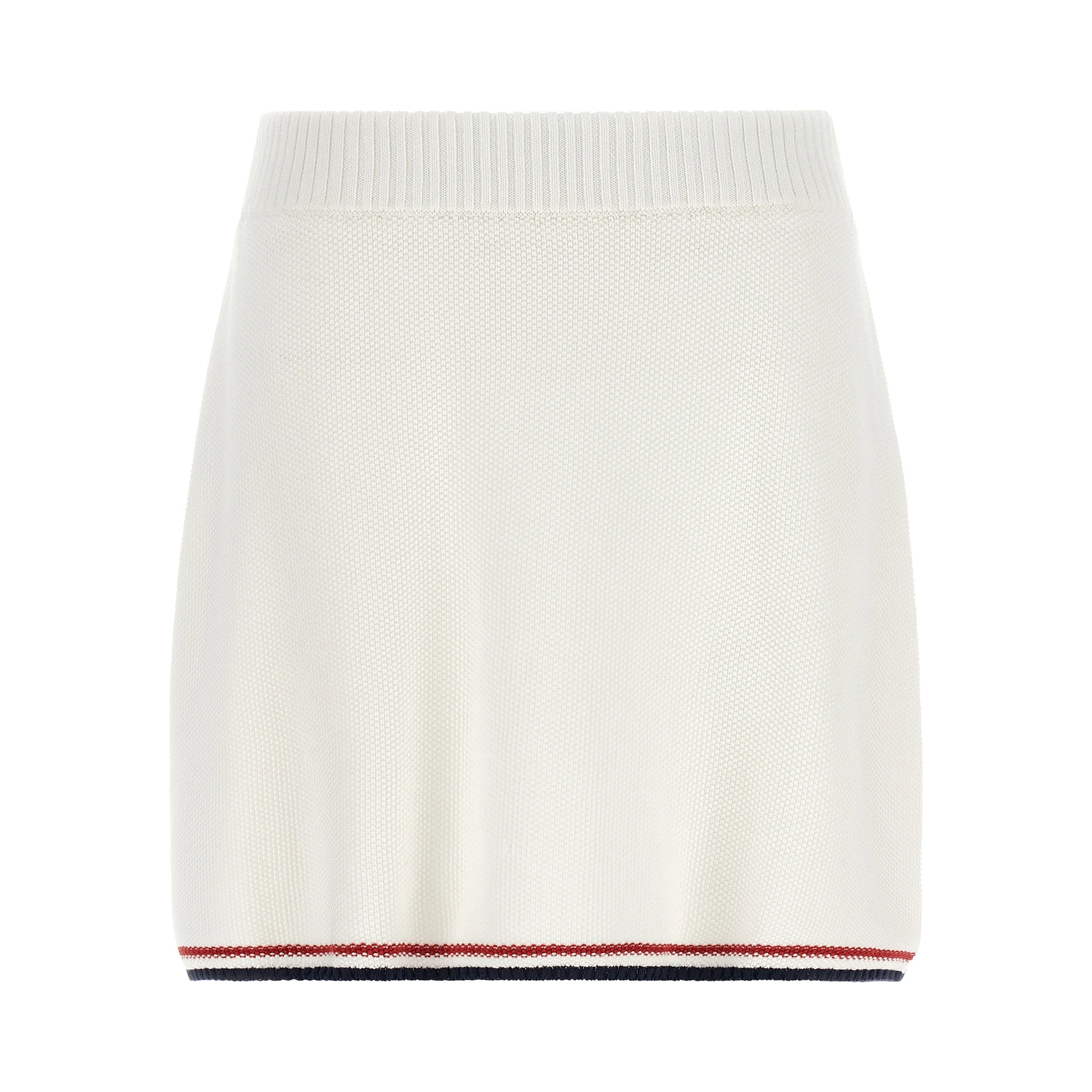 White Cotton Long Skirt