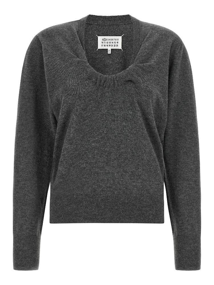 Gray Virgin Wool Cardigan