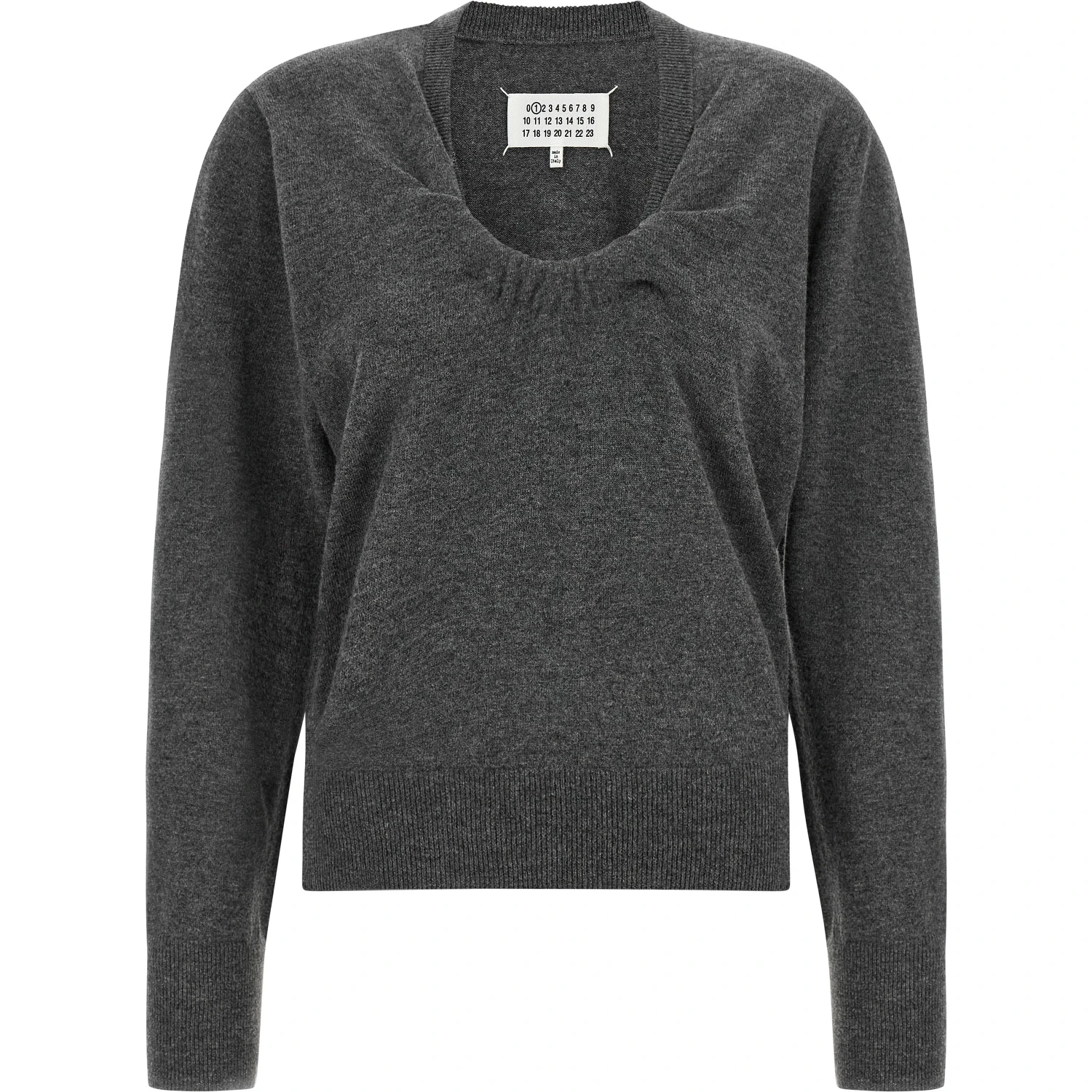 Gray Virgin Wool Cardigan