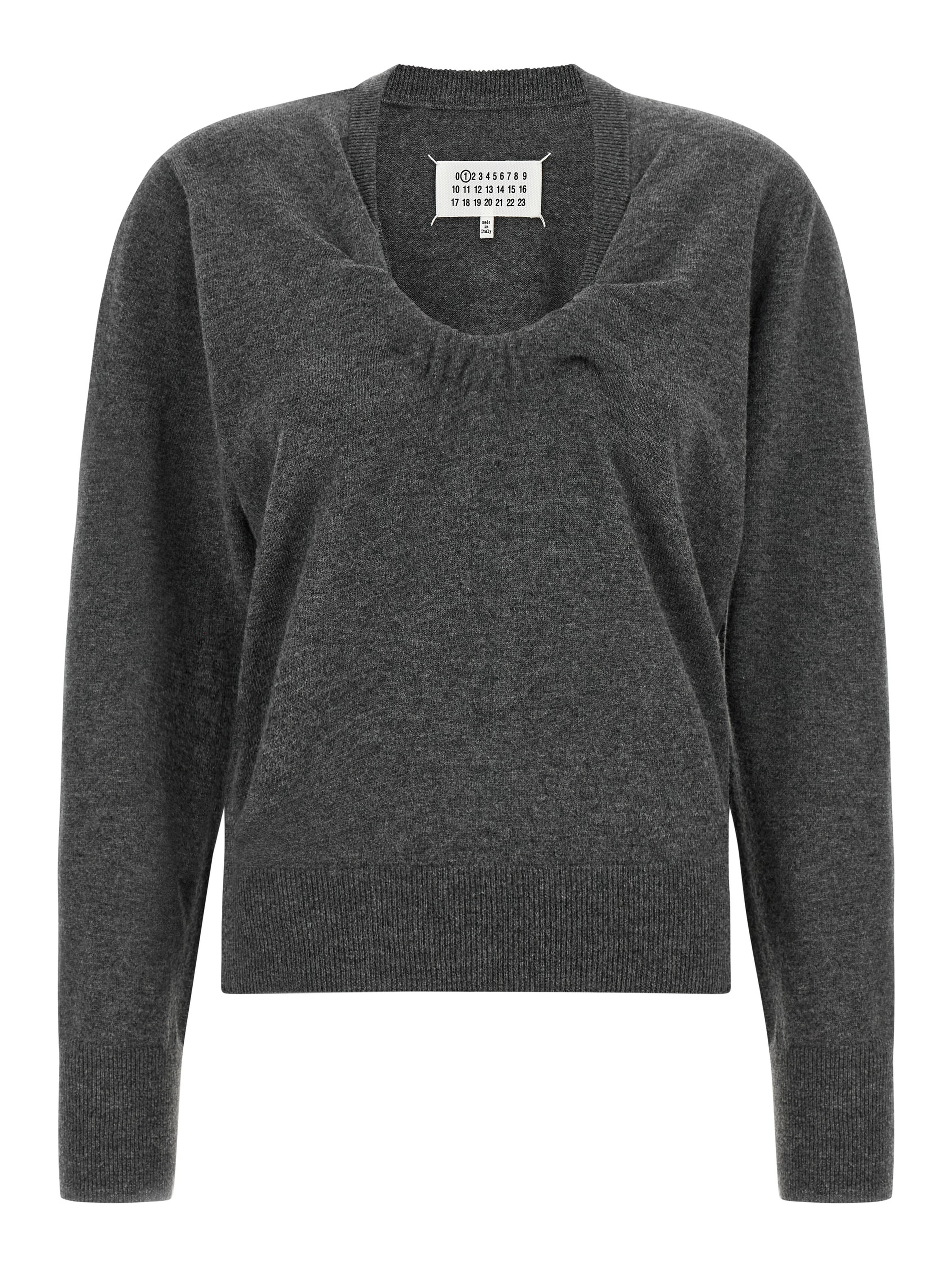 Gray Virgin Wool Cardigan