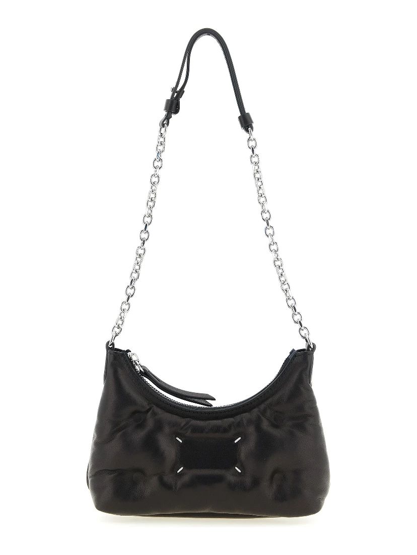 Black Lamb Leather Crossbody Bag