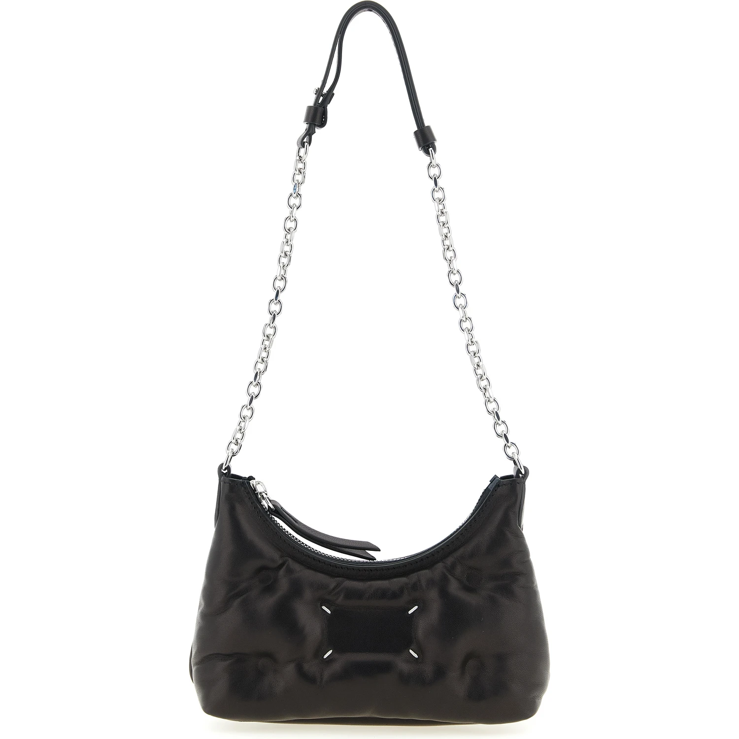 Black Lamb Leather Crossbody Bag