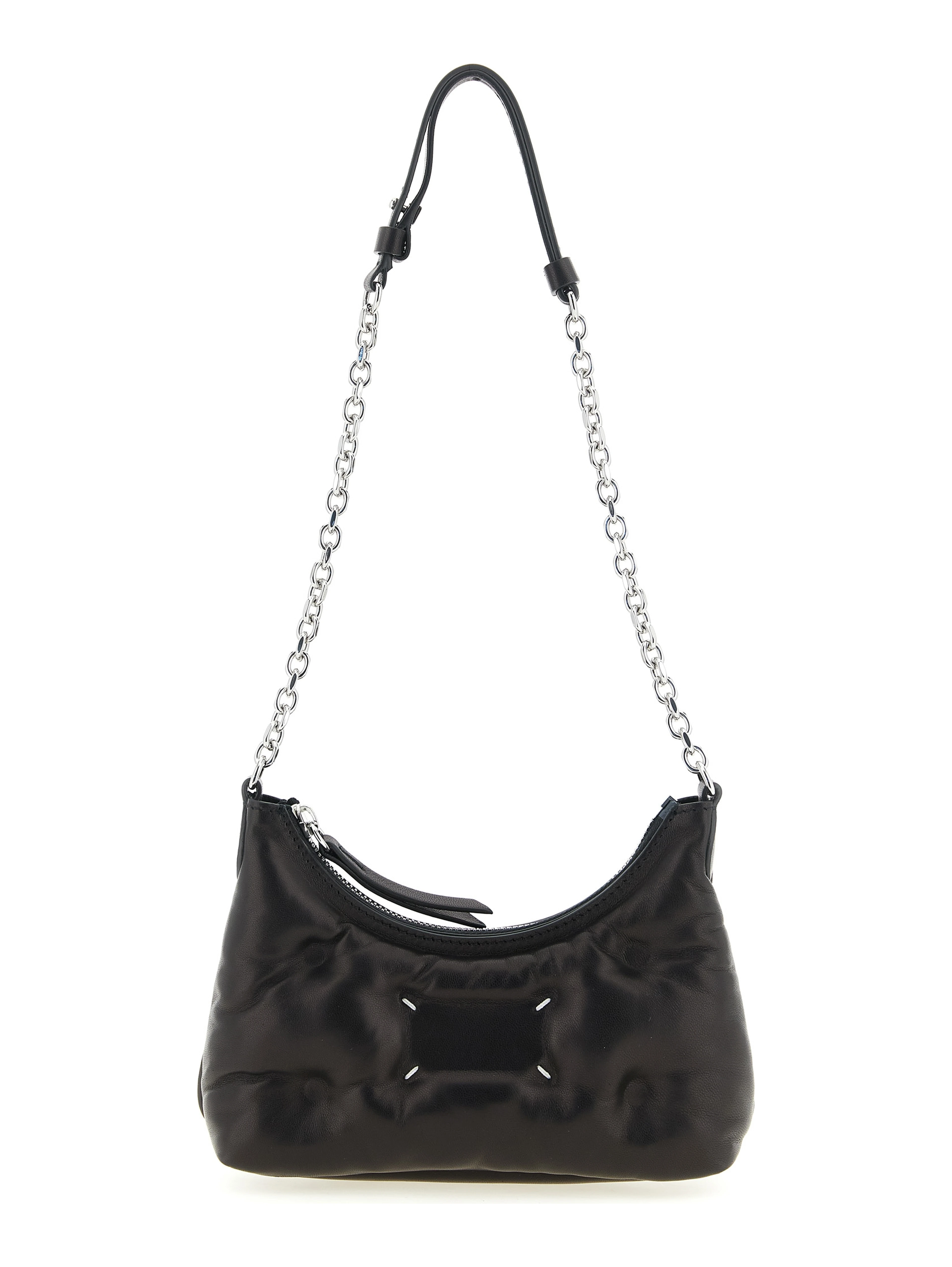 Black Lamb Leather Crossbody Bag