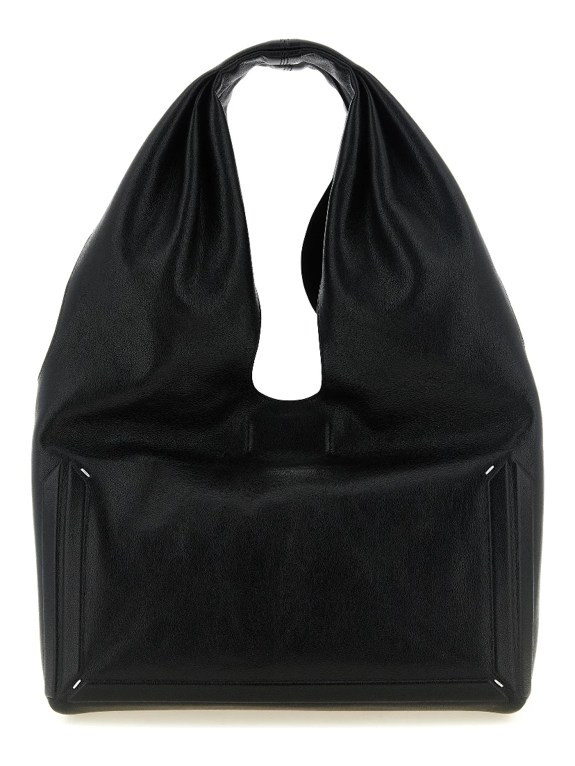 Black Lamb Leather Shoulder Bag