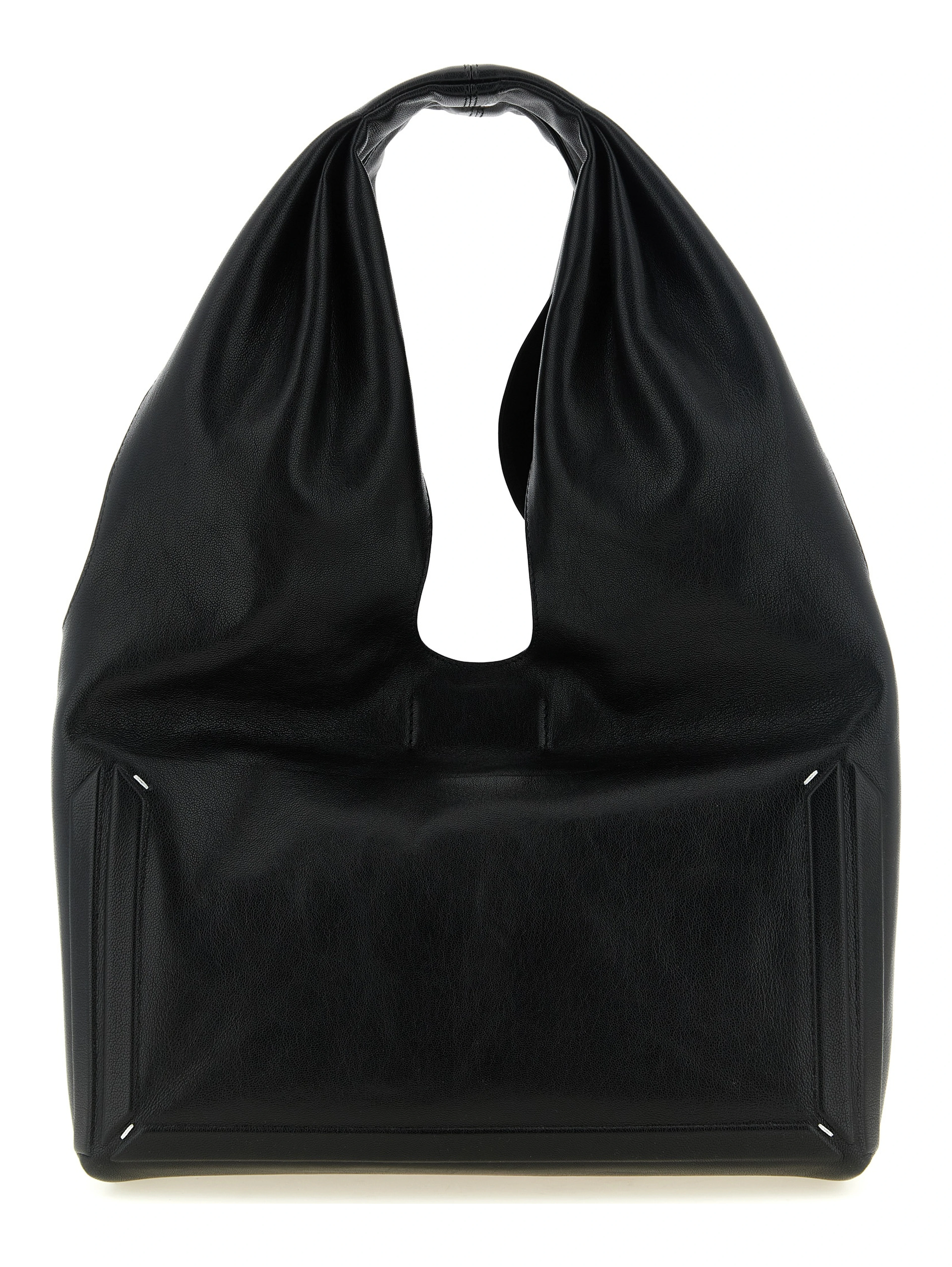 Black Lamb Leather Shoulder Bag