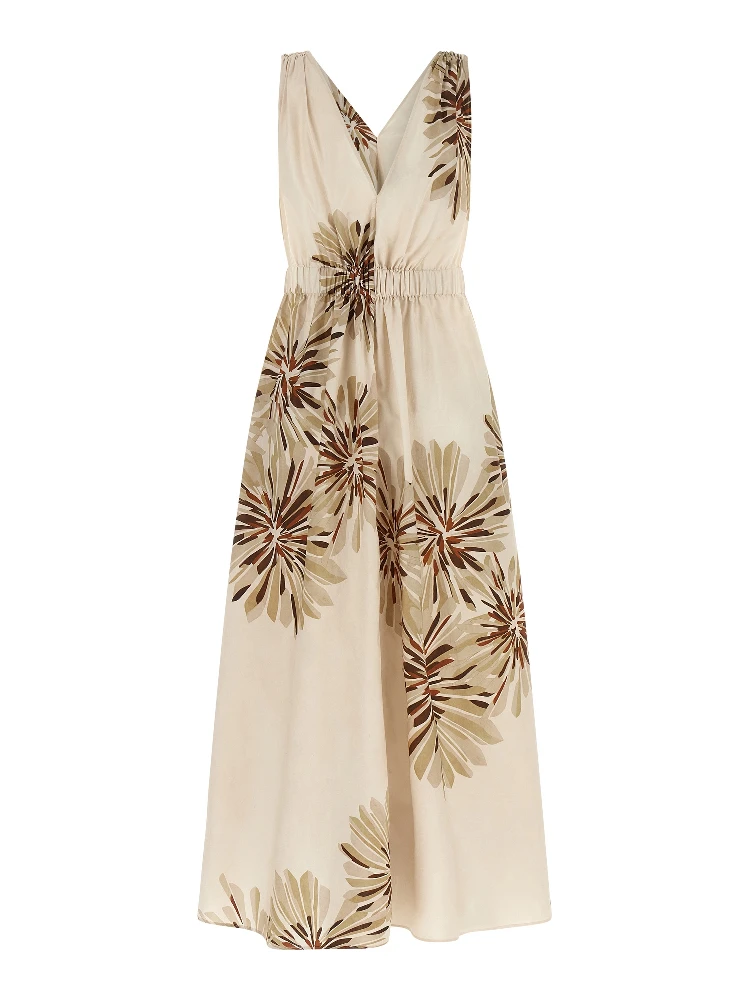 Beige Cotton Midi Dress alternative