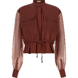 Brown Cotton Blouse