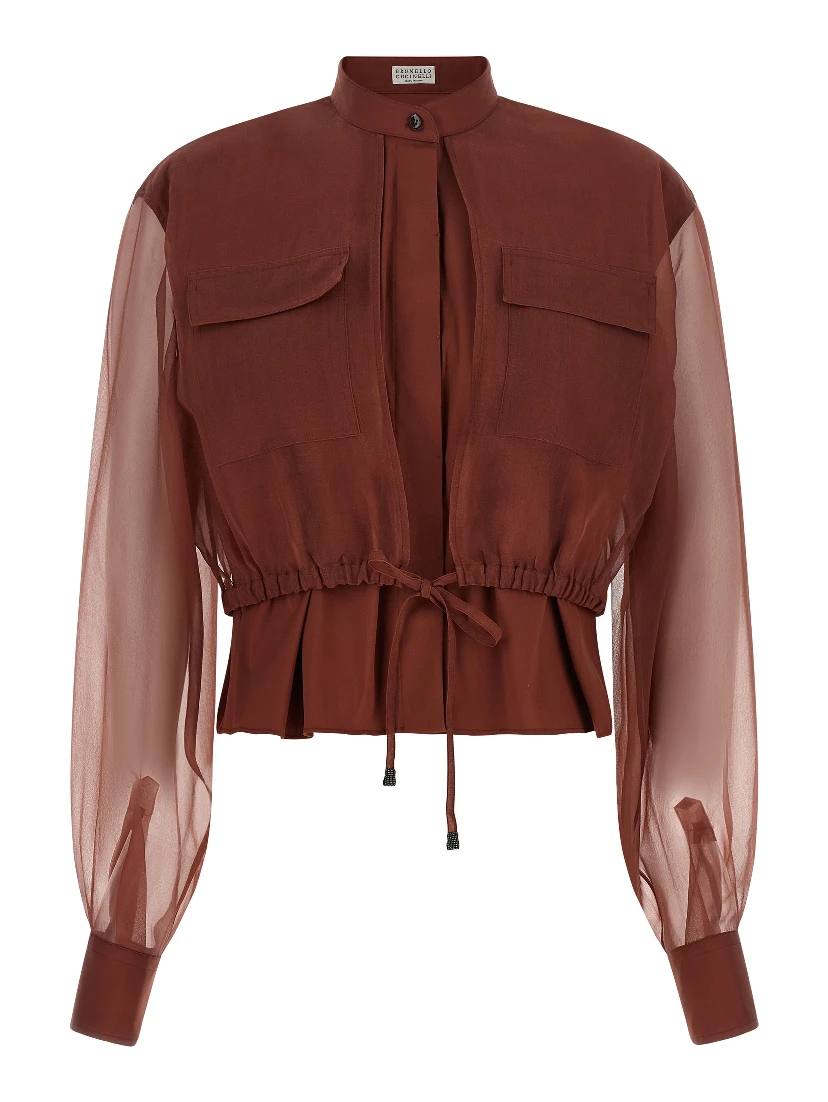 Brown Cotton Blouse