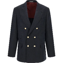 Blue Silk Blazer