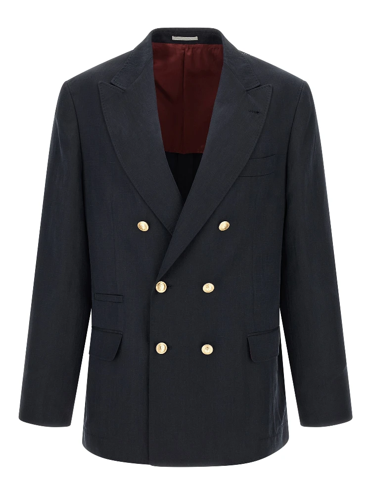 Blue Silk Blazer