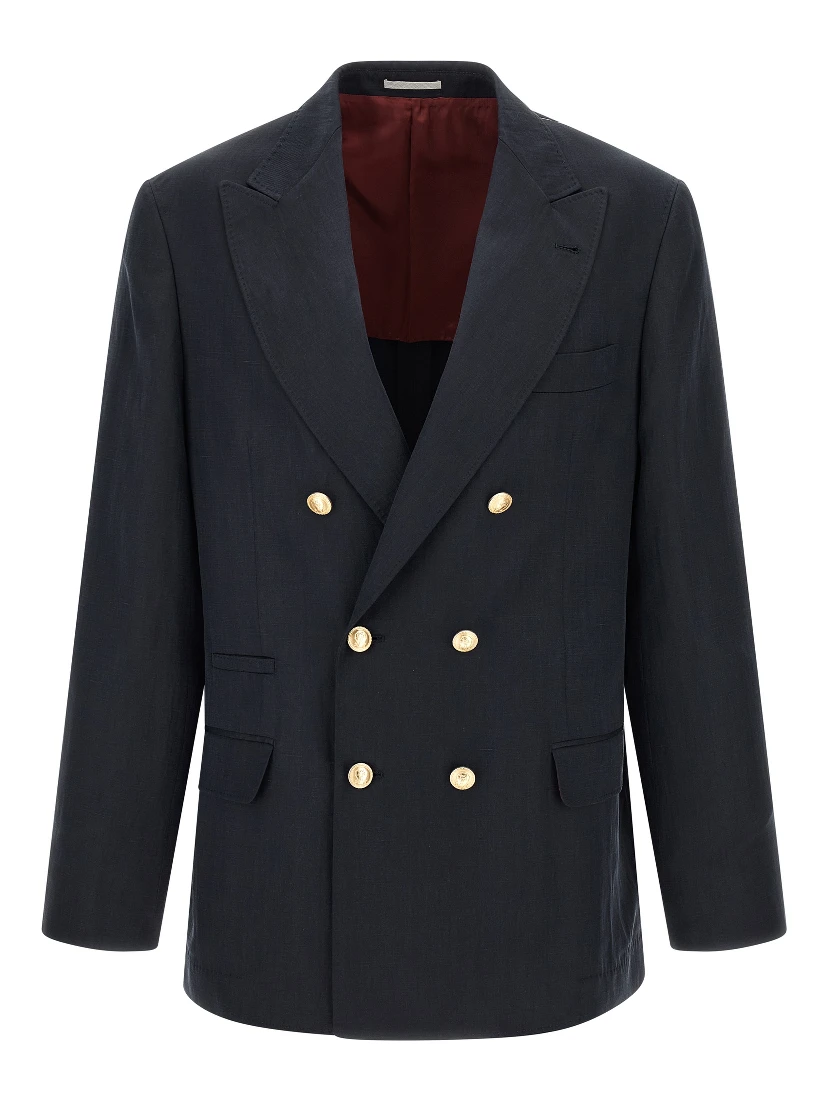 Blue Silk Blazer