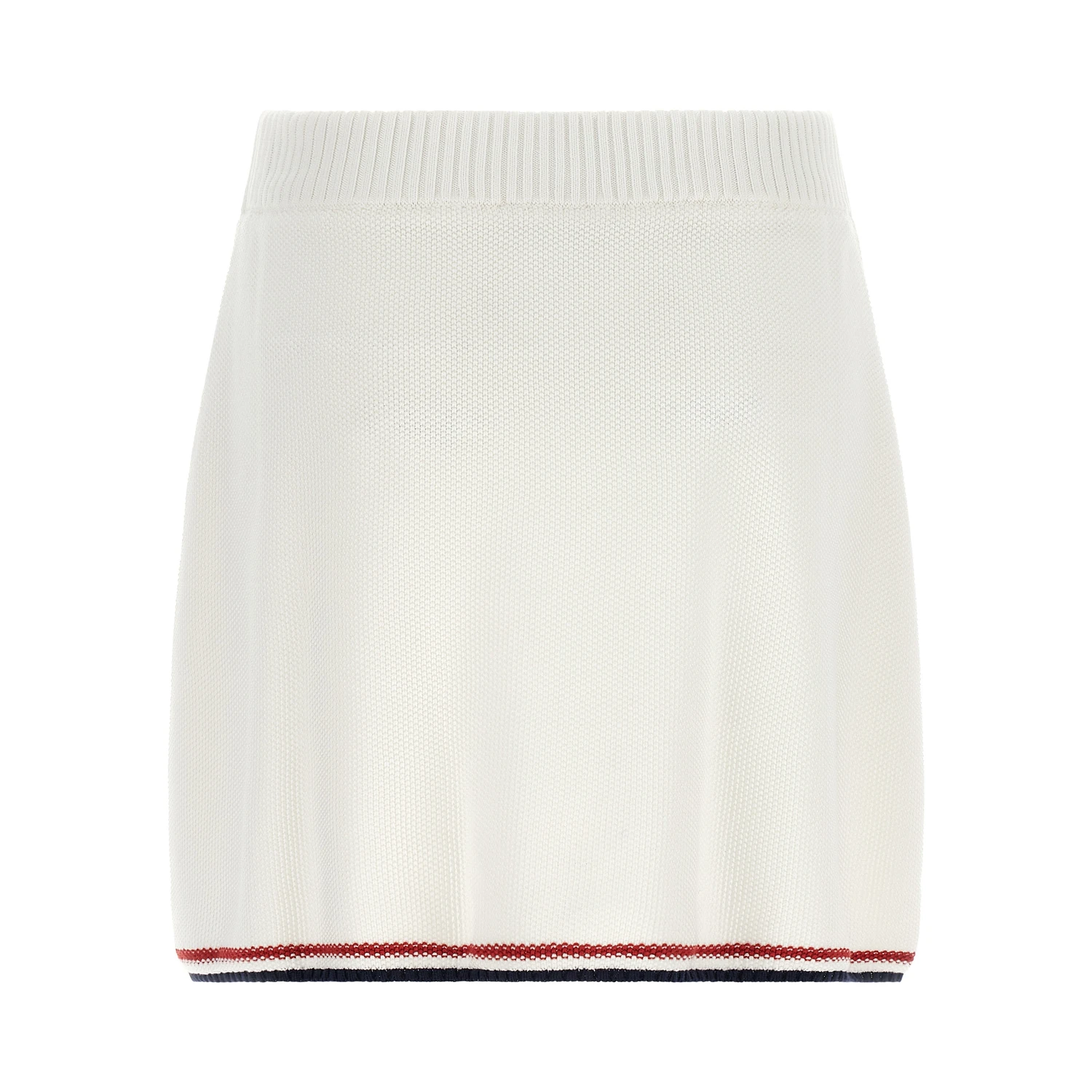 White Cotton Long Skirt