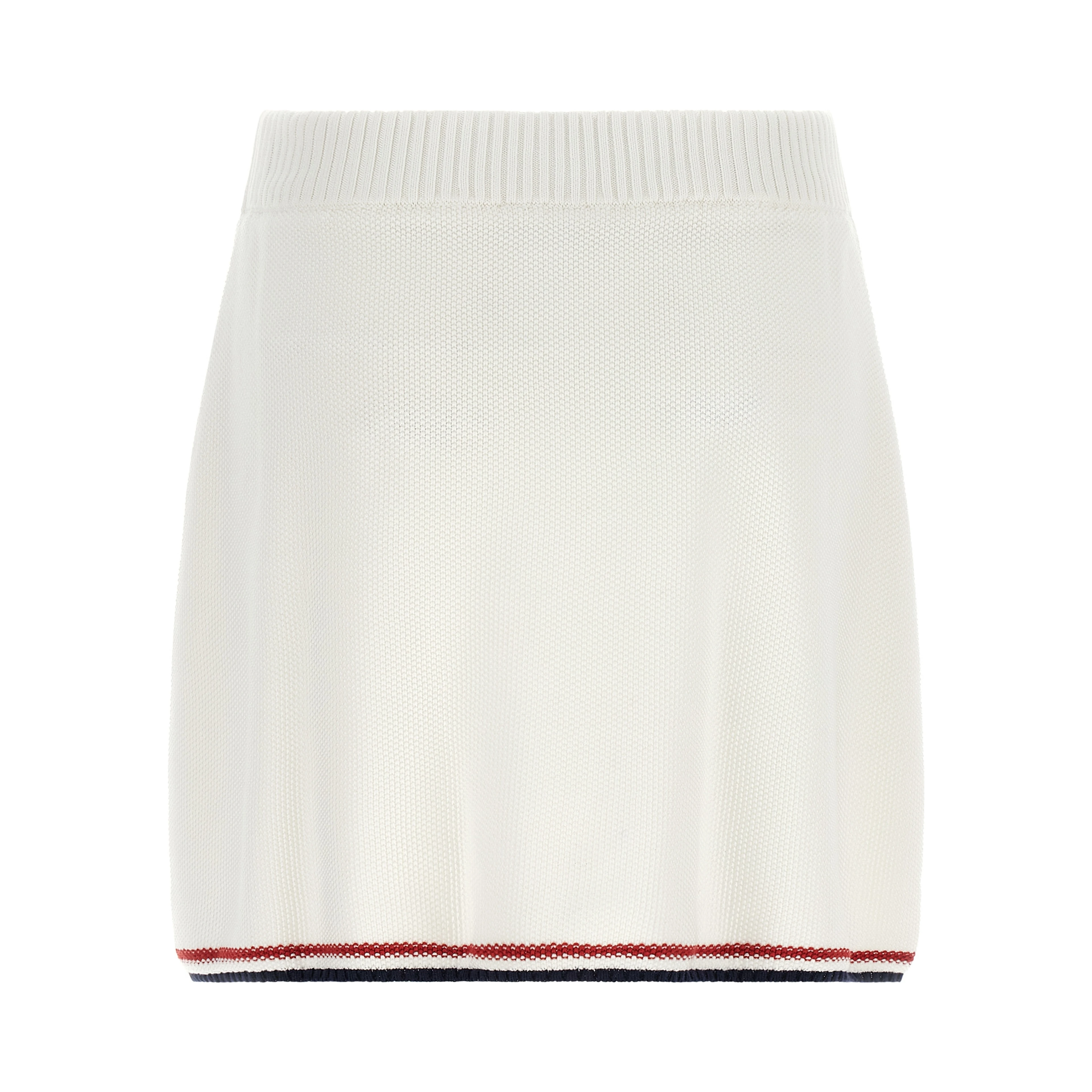 White Cotton Long Skirt