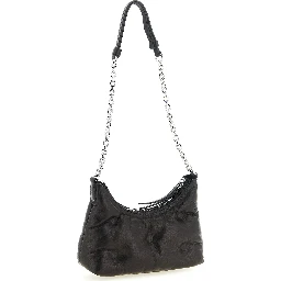 Black Lamb Leather Crossbody Bag