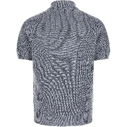 Blue Linen Polo Shirt