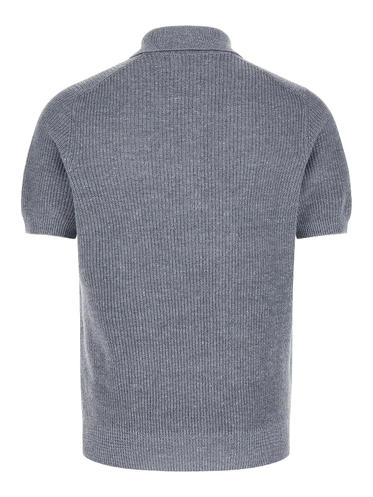 Blue Linen Polo Shirt alternative