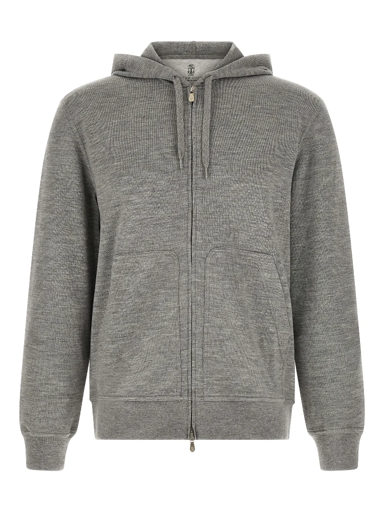 Gray Cashmere Sweatshirt