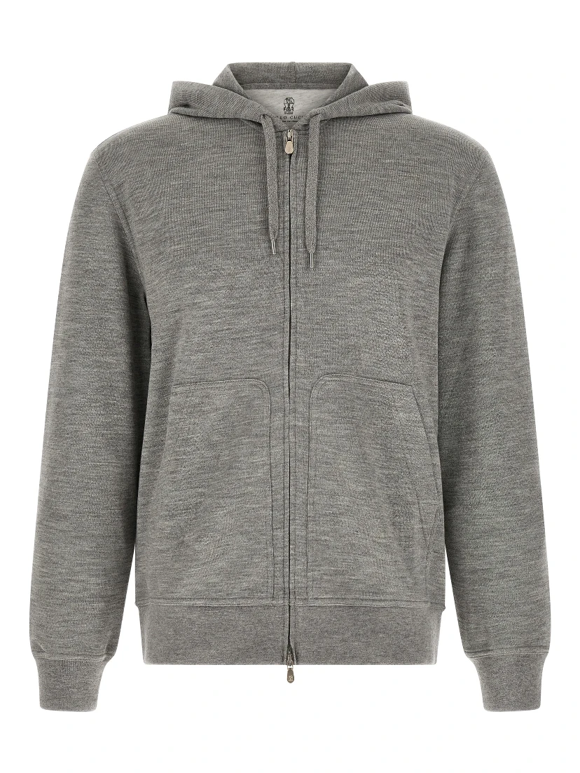 Gray Cashmere Sweatshirt