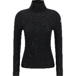 Black Virgin Wool Cardigan