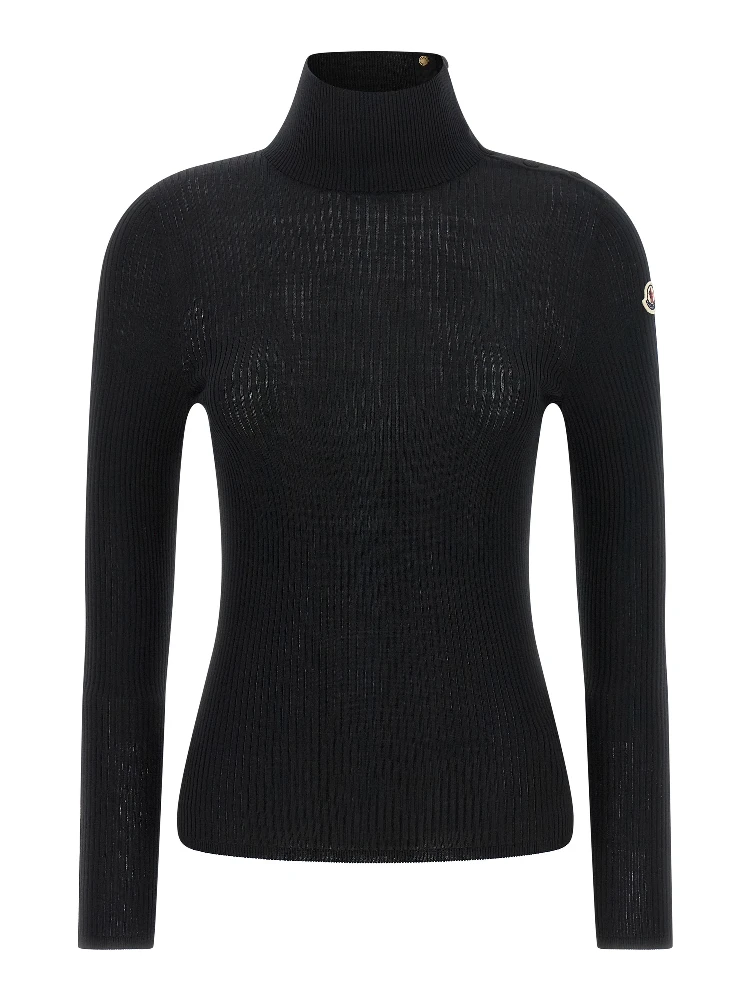 Black Virgin Wool Cardigan