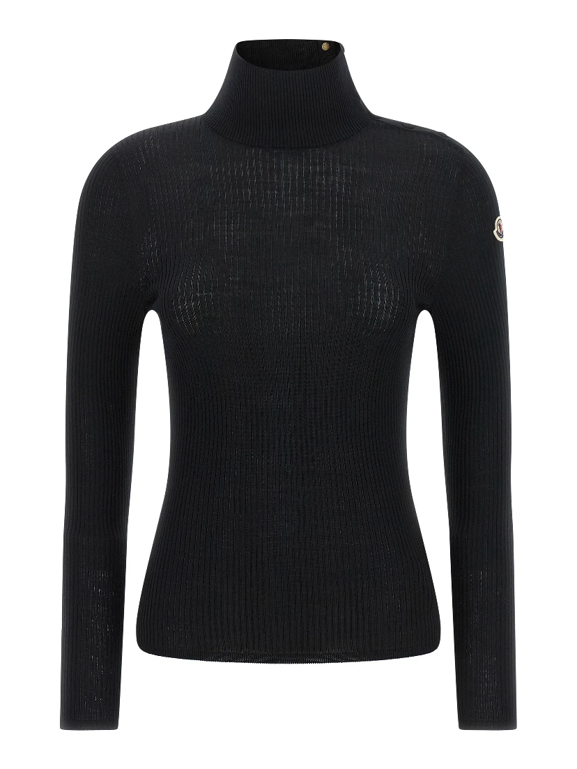 Black Virgin Wool Cardigan
