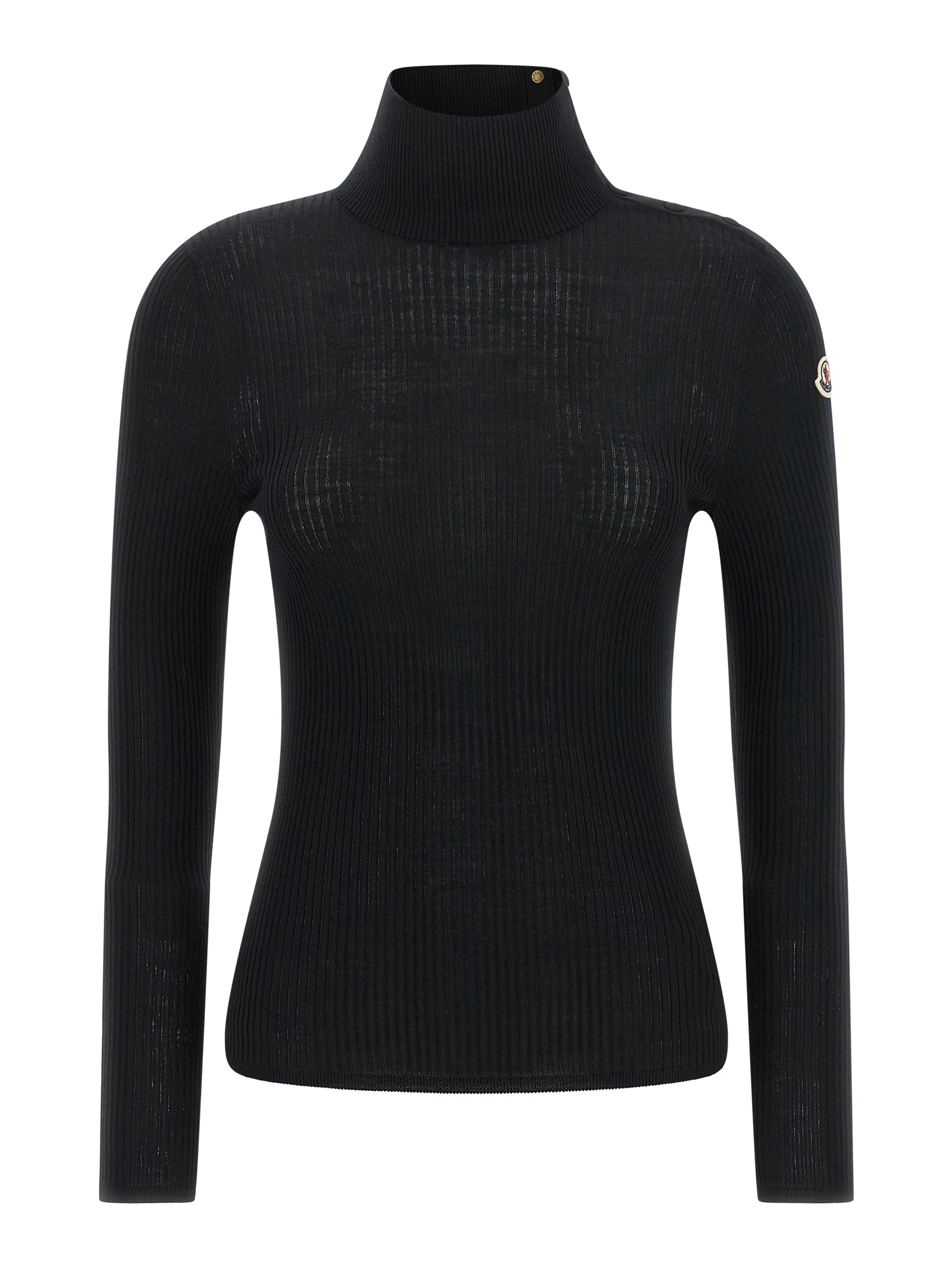 Black Virgin Wool Cardigan