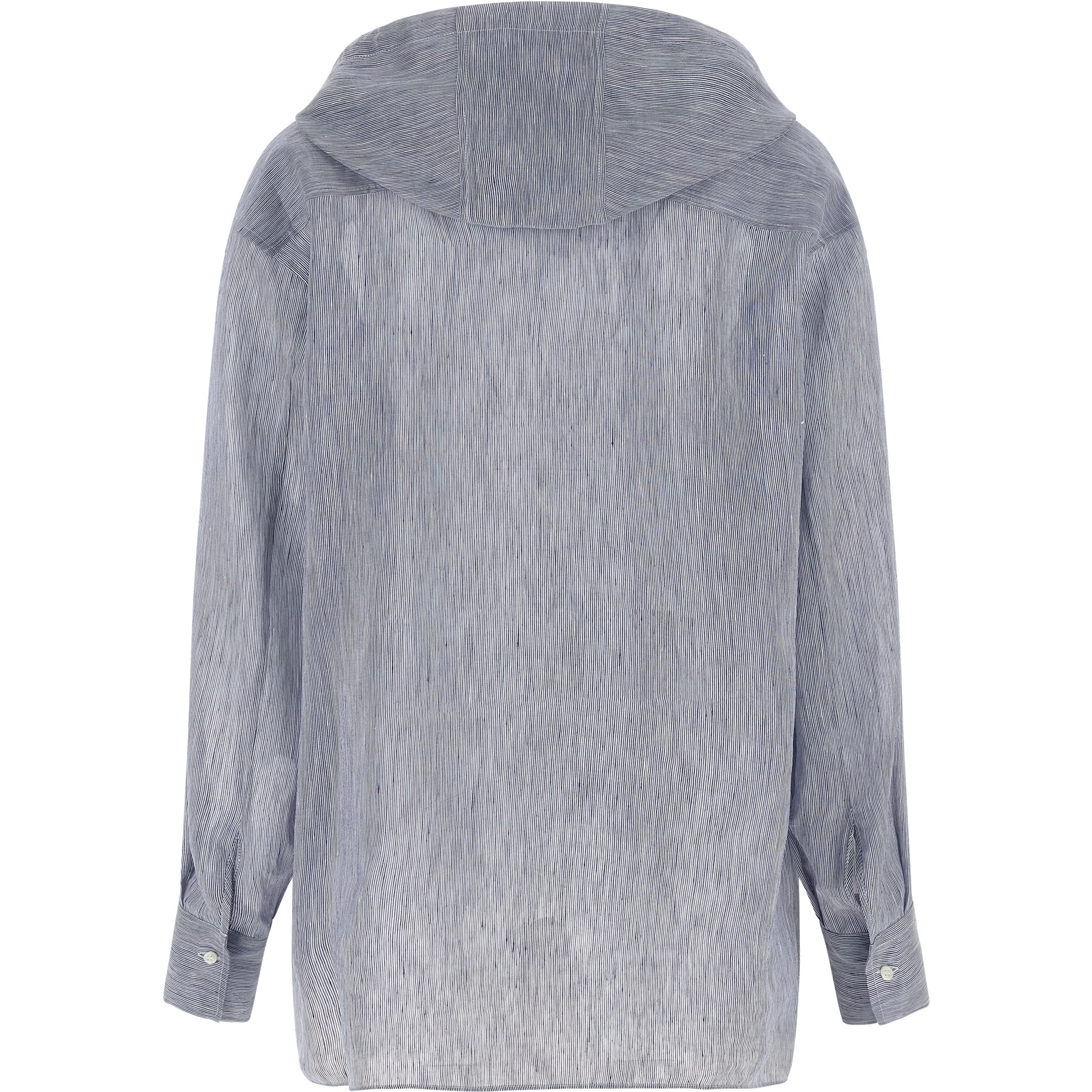 Blue Linen Blouse
