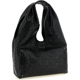 Black Lamb Leather Shoulder Bag