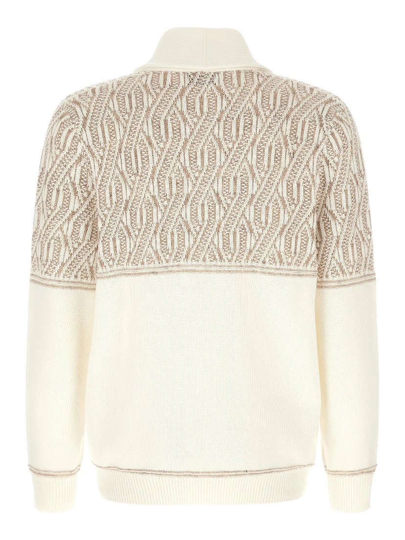 Beige Cotton Cardigan