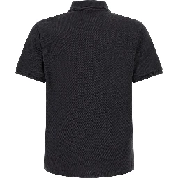 Blue Cotton Polo Shirt