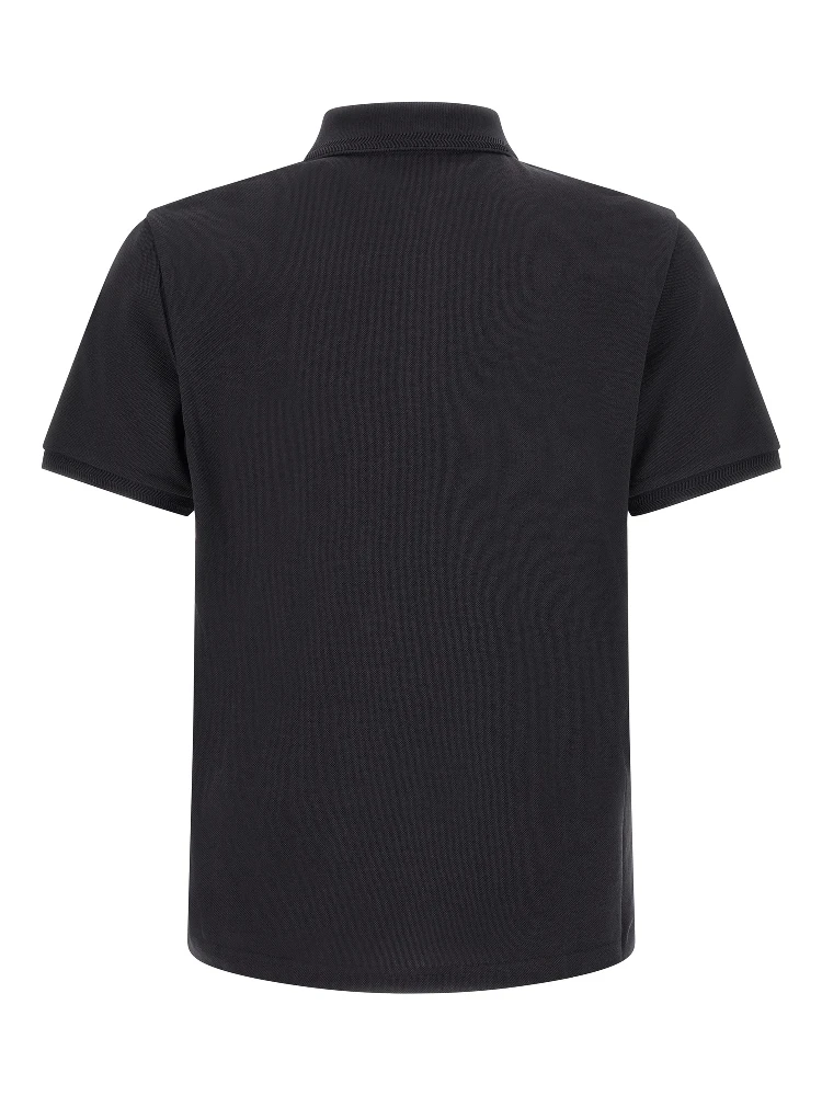 Blue Cotton Polo Shirt