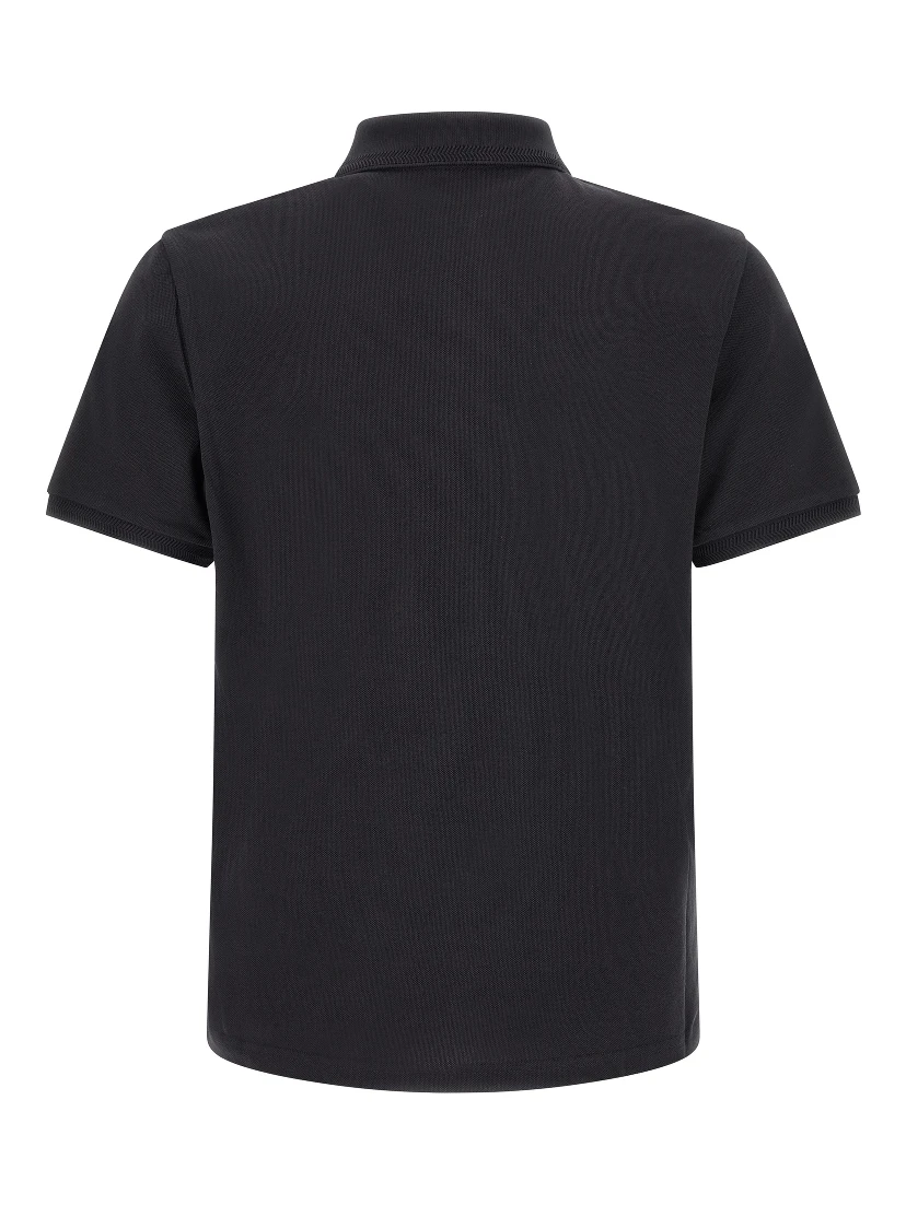Blue Cotton Polo Shirt