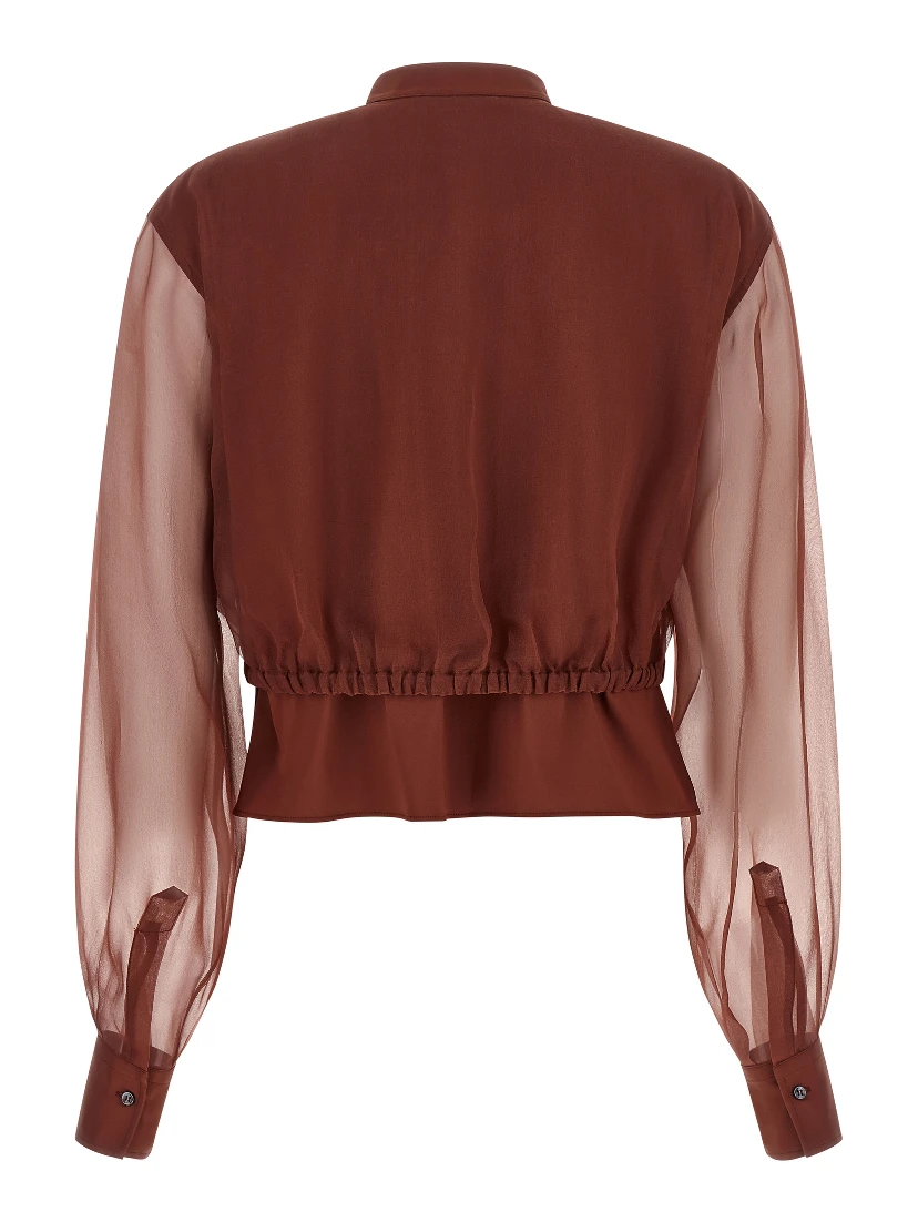 Brown Cotton Blouse