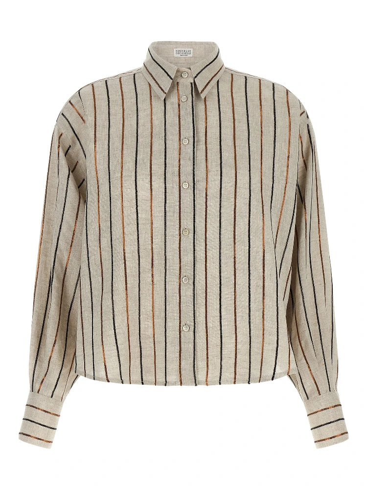 Beige Linen Blouse