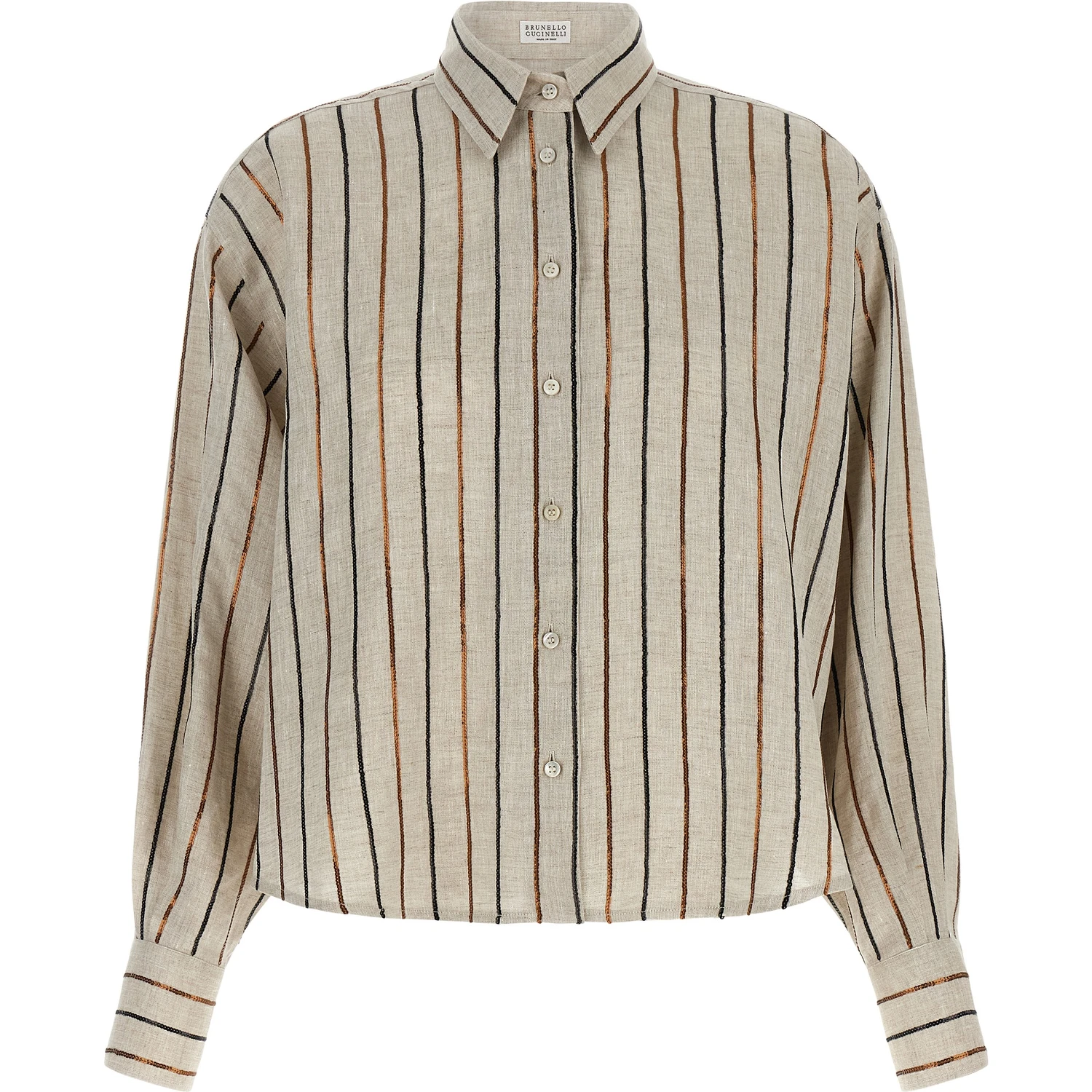 Beige Linen Blouse
