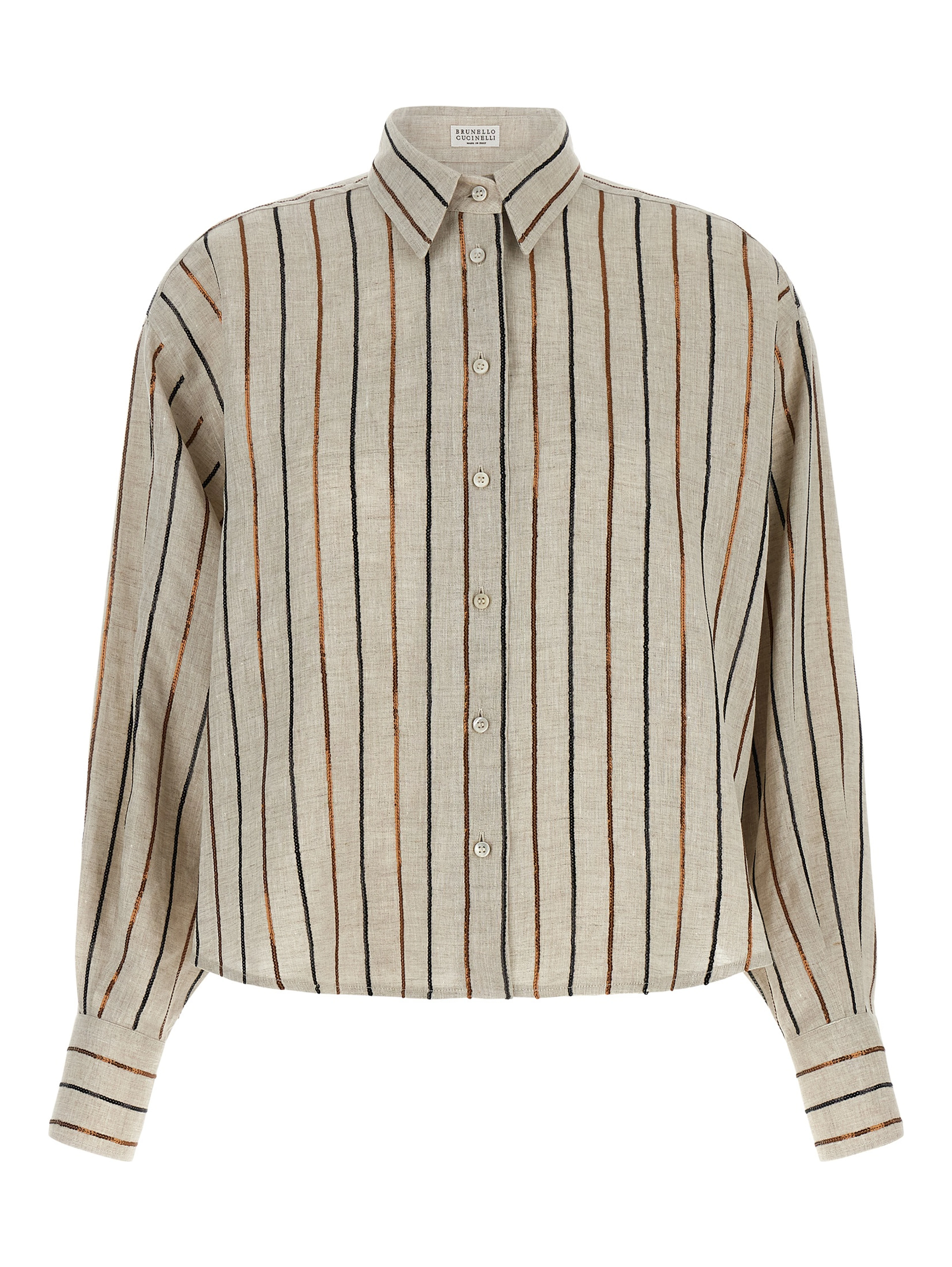 Beige Linen Blouse