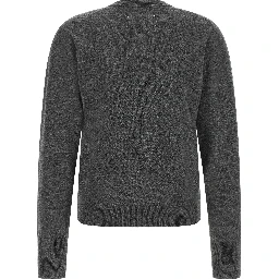 Gray Virgin Wool Cardigan