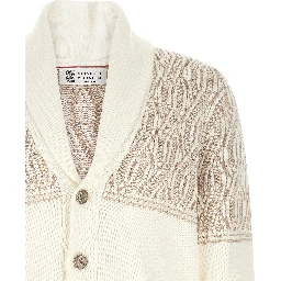 Beige Cotton Cardigan