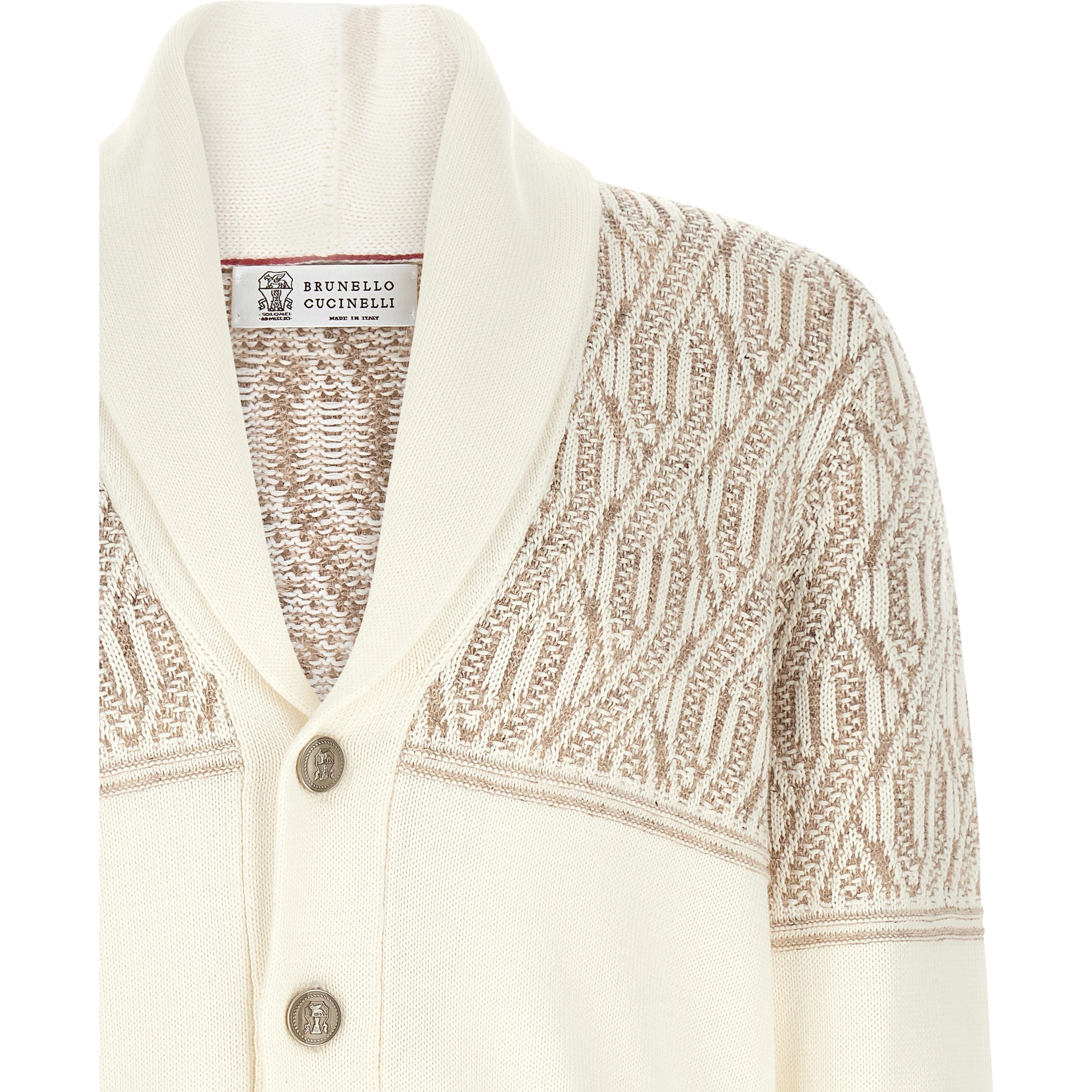 Beige Cotton Cardigan
