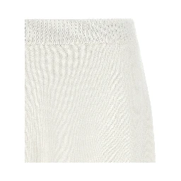 White Cotton Long Skirt