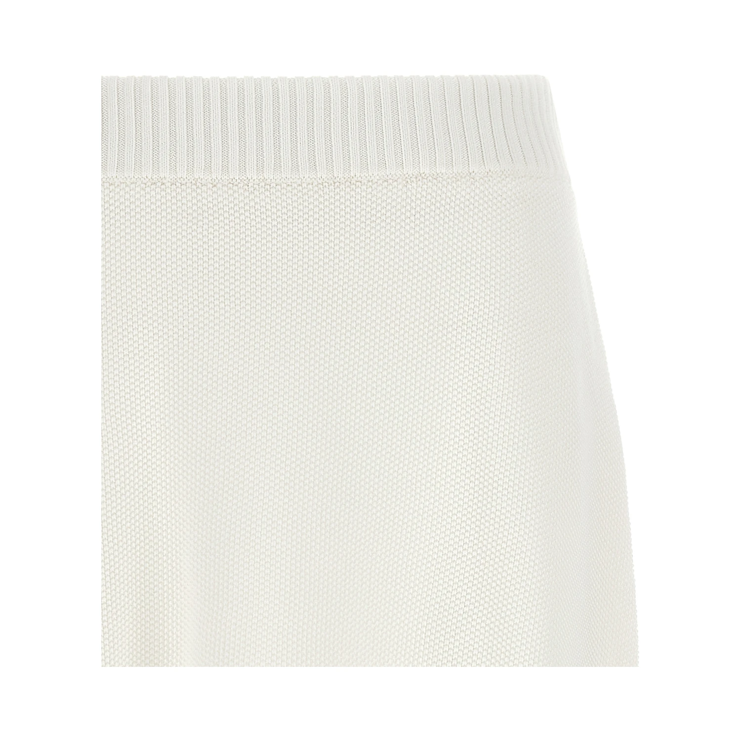 White Cotton Long Skirt
