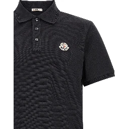 Blue Cotton Polo Shirt