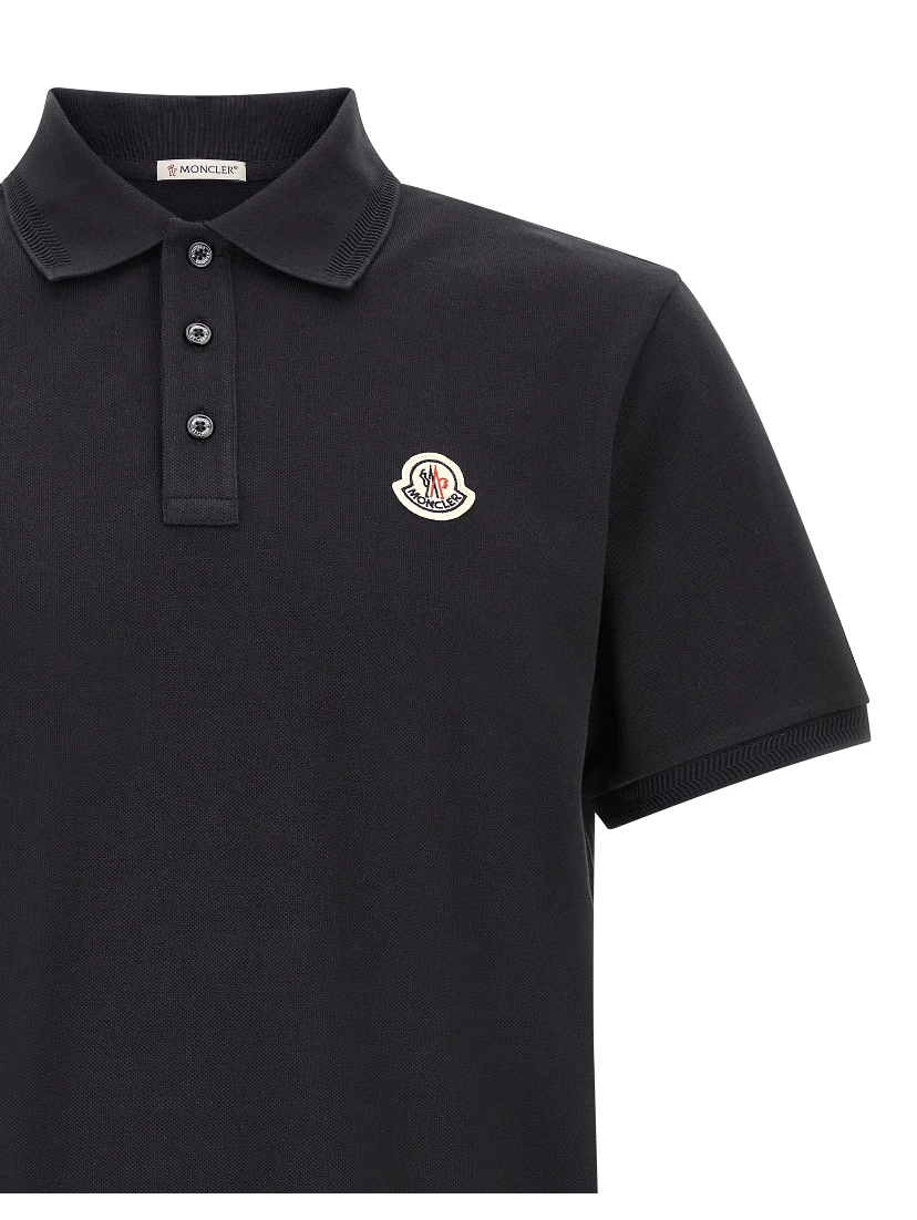 Blue Cotton Polo Shirt