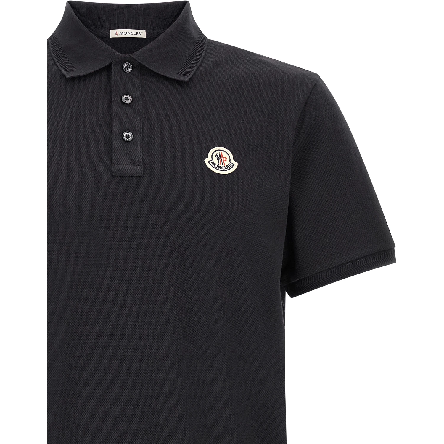 Blue Cotton Polo Shirt