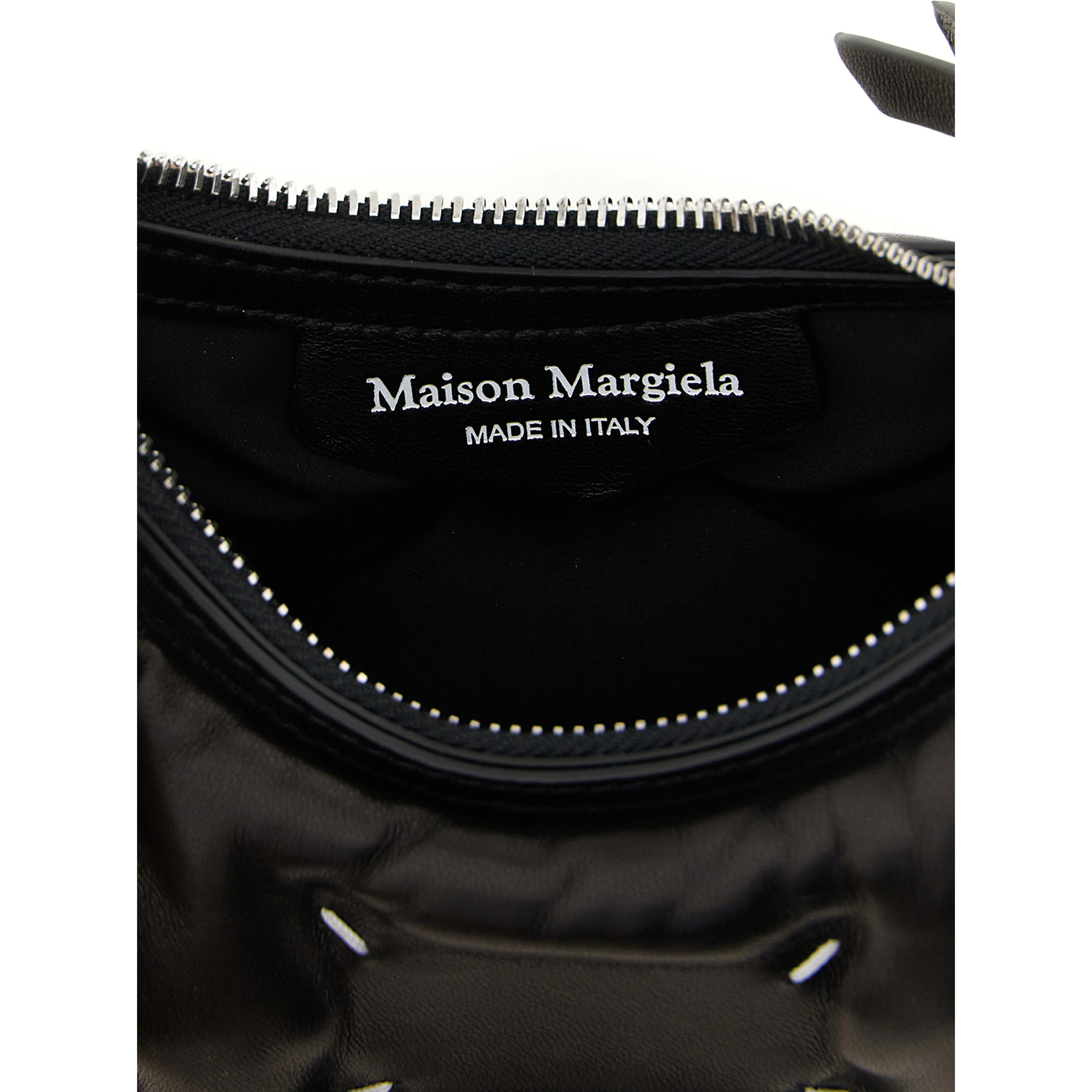 Black Lamb Leather Crossbody Bag
