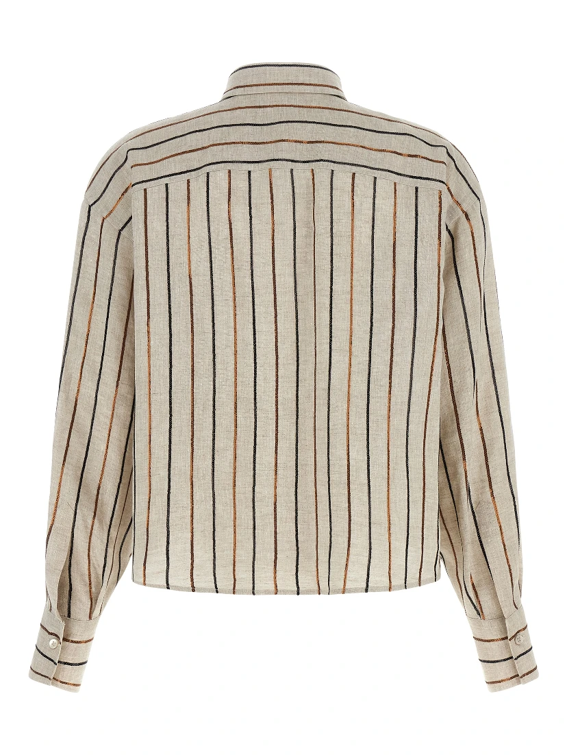 Beige Linen Blouse
