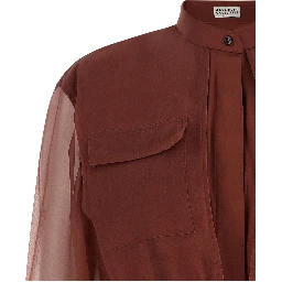 Brown Cotton Blouse