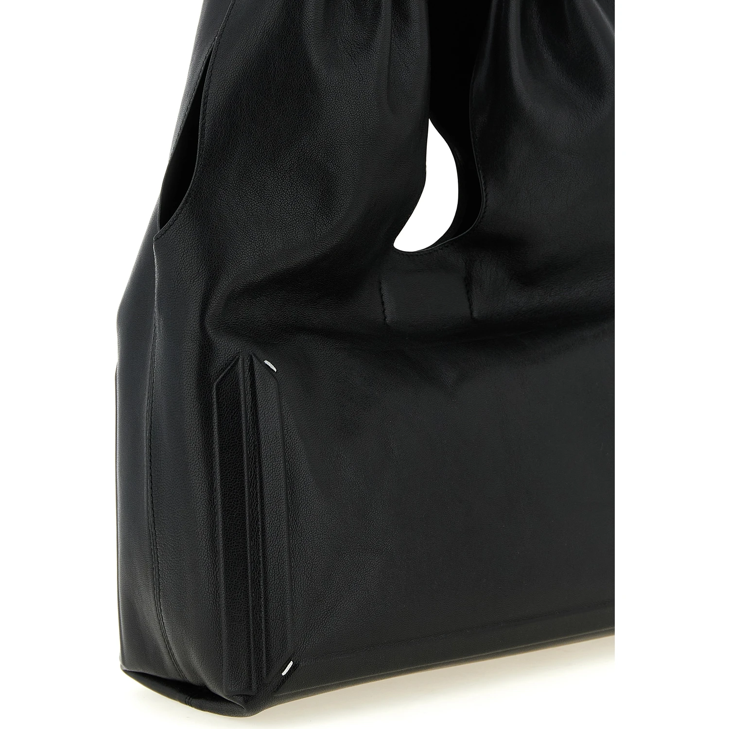 Black Lamb Leather Shoulder Bag