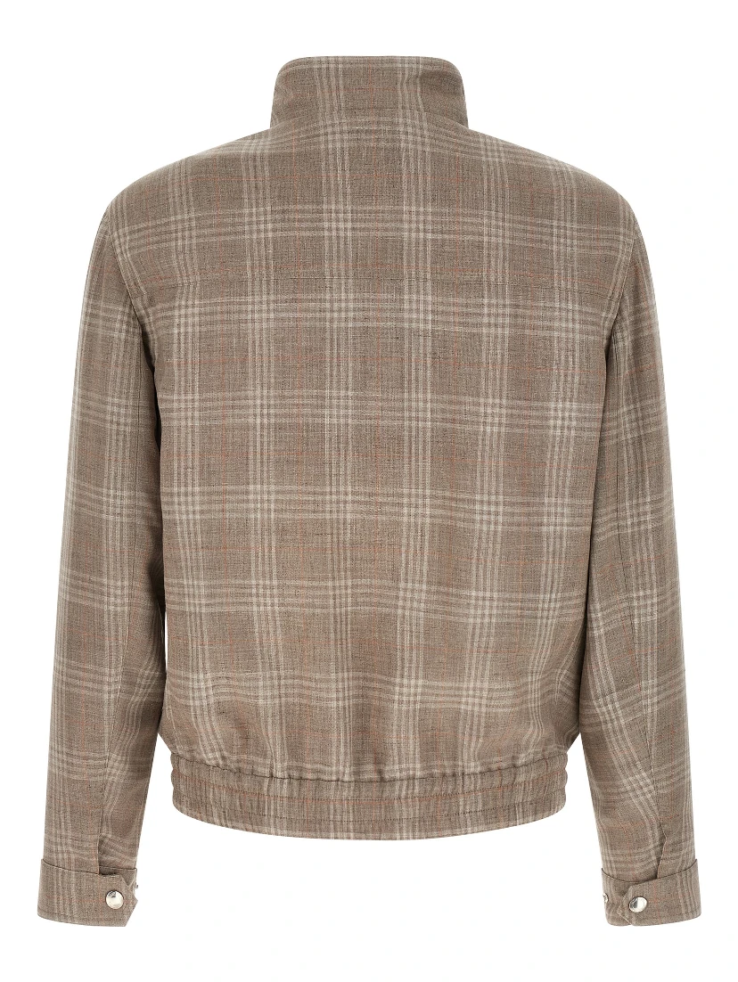 Brown Wool Full-Length Jacket