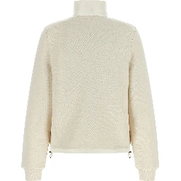 White Polyamide Cardigan